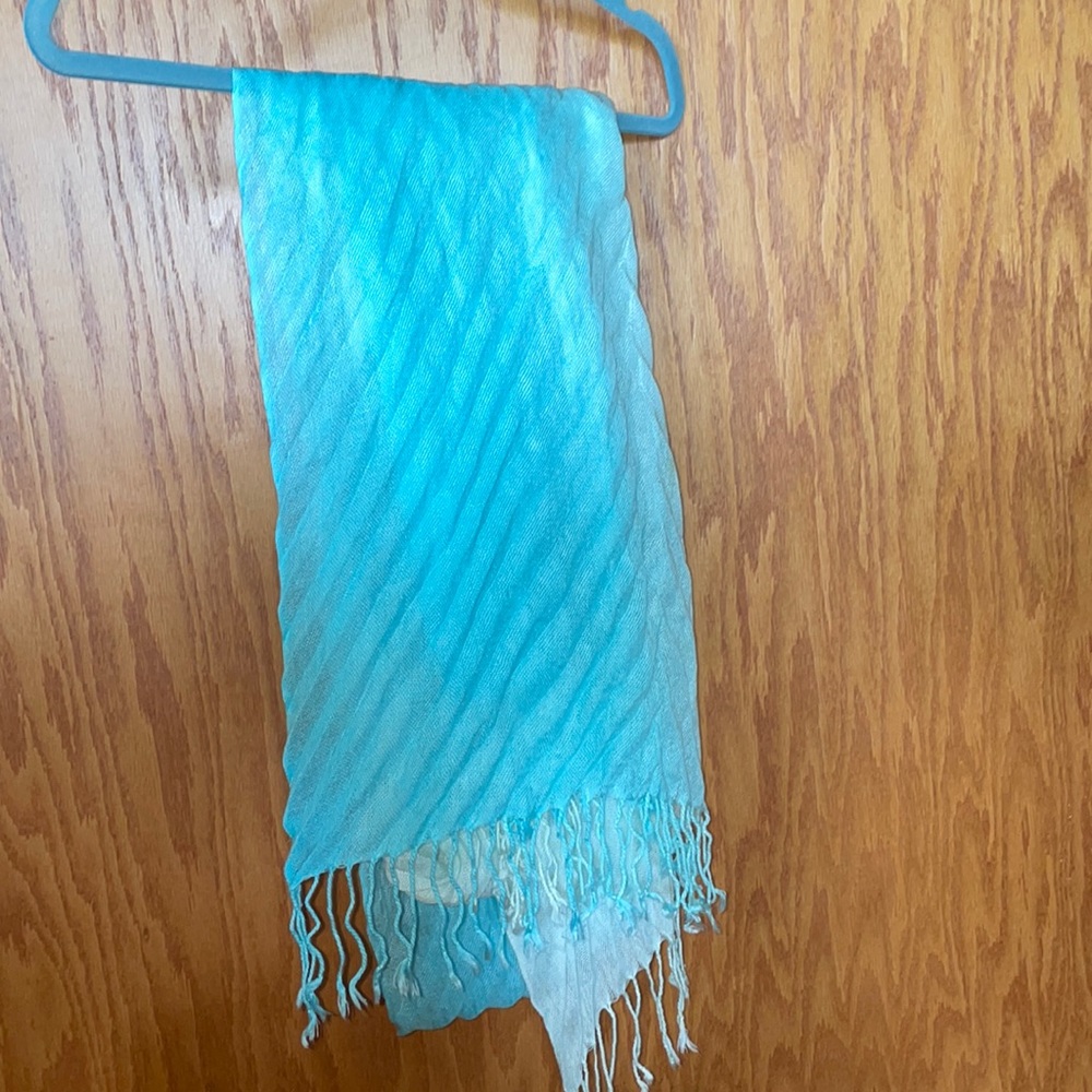 Ombré blue scarf